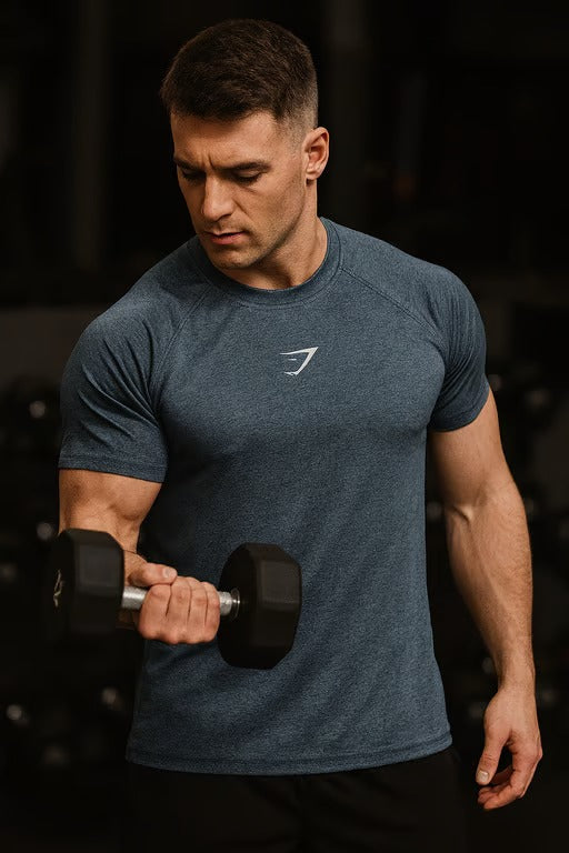 Playera Para Hombre Manga Corta GYM
