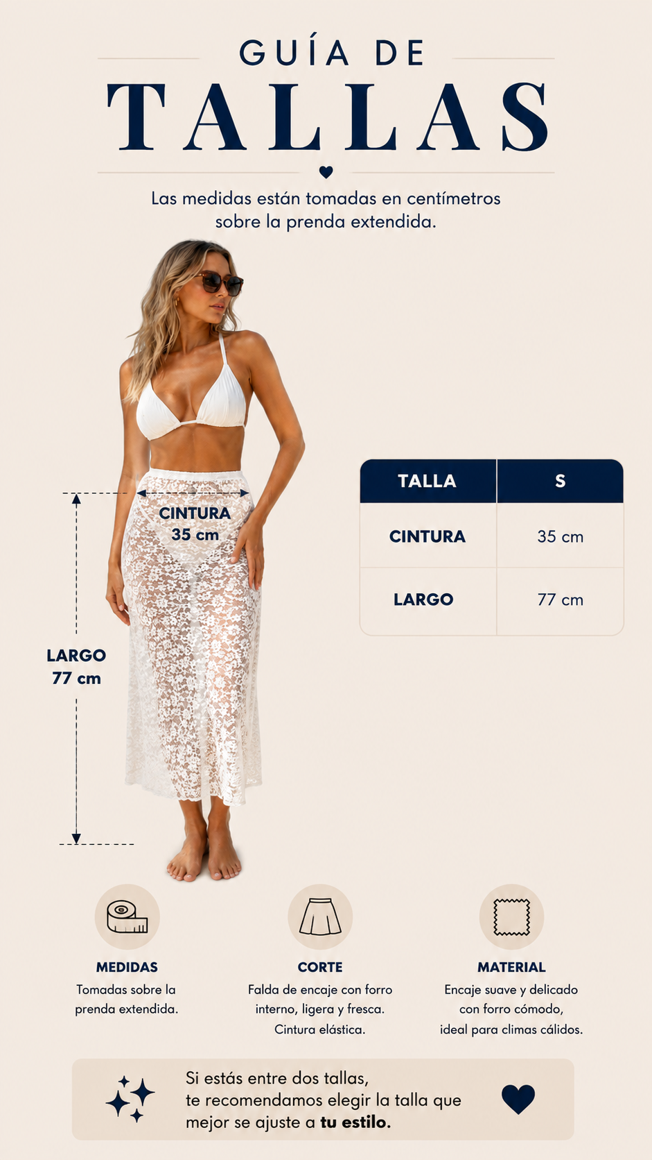 Falda Cubre Bikini Para Dama