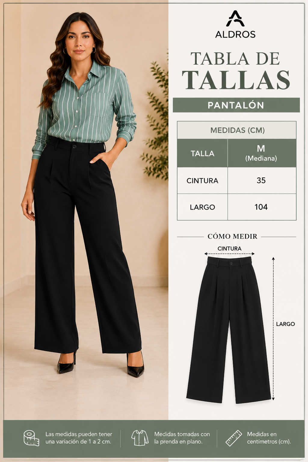 Pantalón de vestir para dama