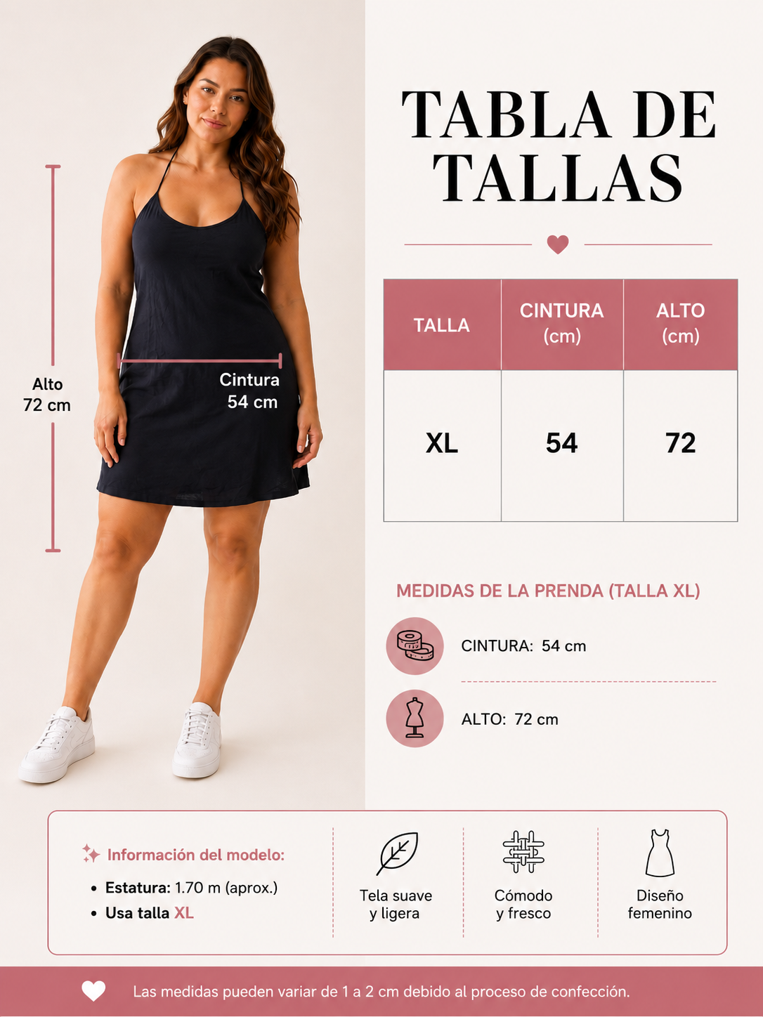 Vestido para dama casual