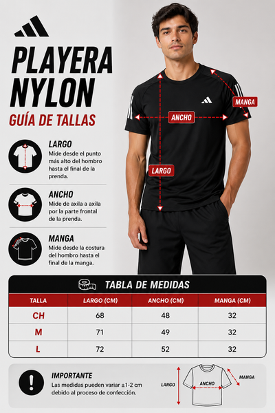 Playera Nylon para Hombre