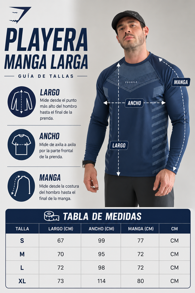 Playera Manga larga Figuras