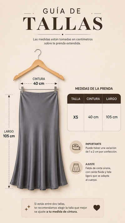 Falda para Dama Gris