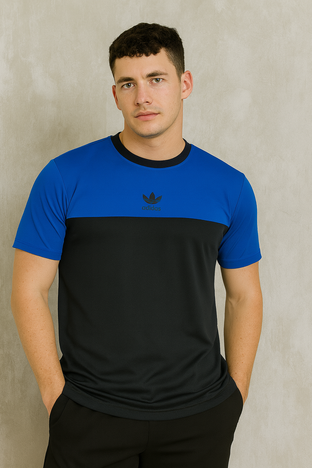 Playera manga corta Combinada