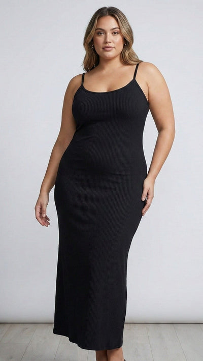 Vestido Negro de fiesta para Dama XXL