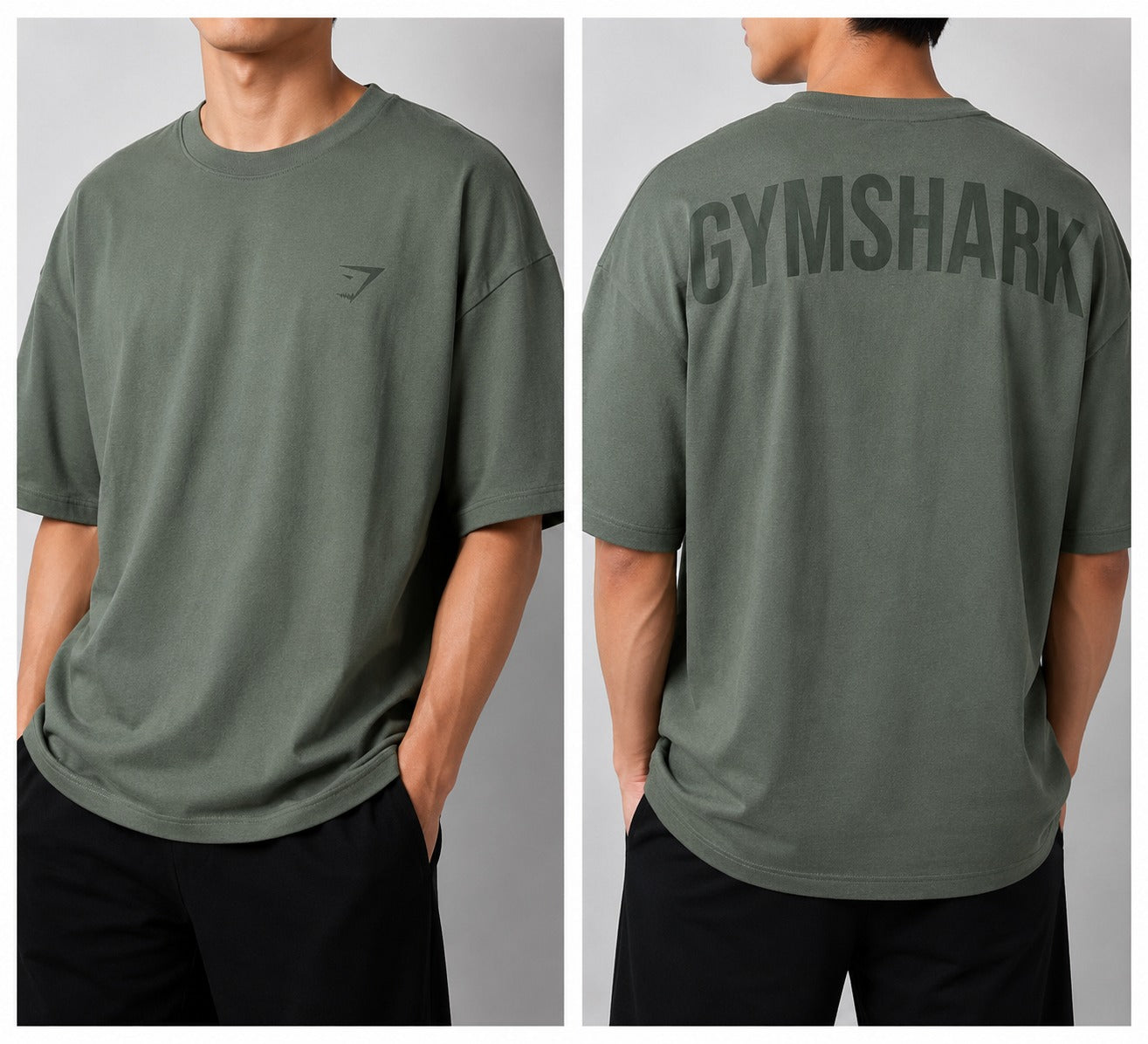 Playera Oversize Gym Shark