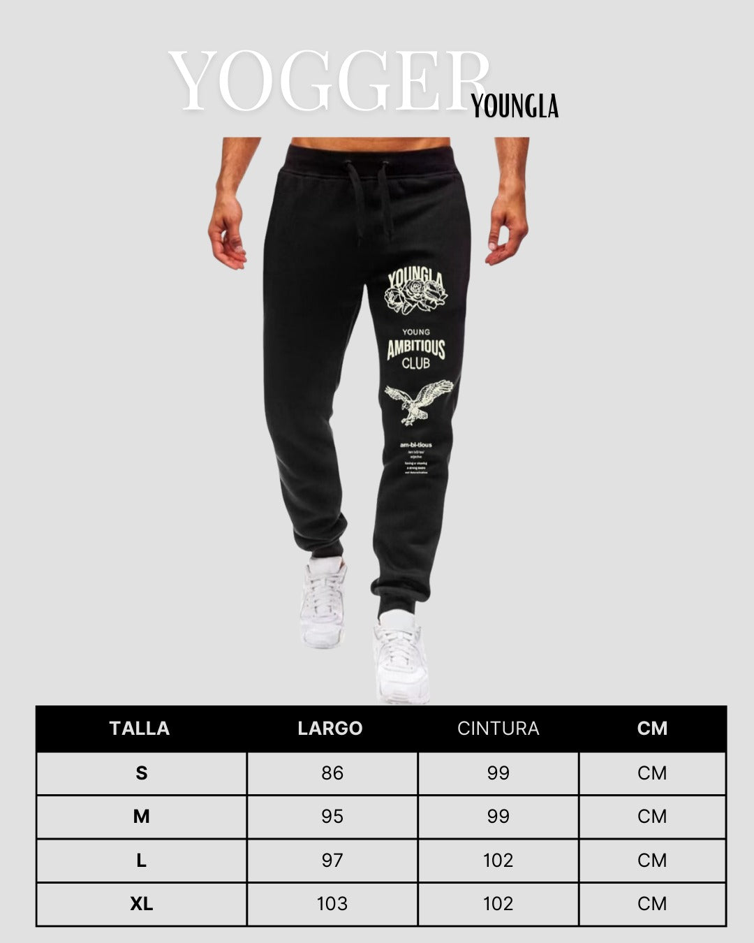 Jogger YoungLA Rosa en Bolsa