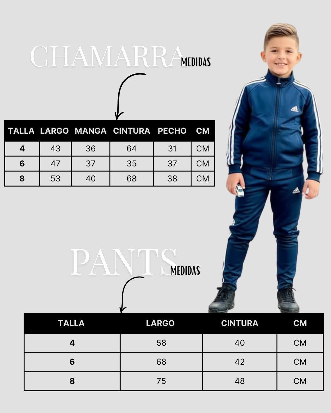 Conjunto Deportivo Para Niños y Niñas