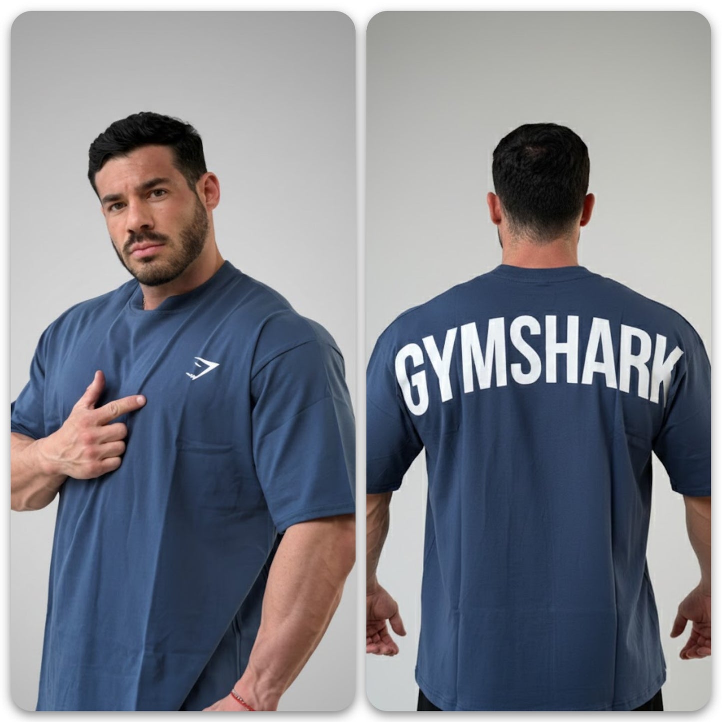 Playera Oversize Gym Shark
