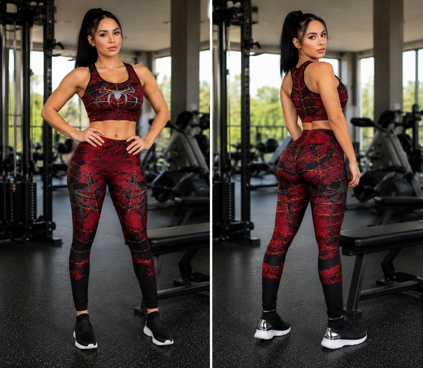 Conjunto Deportivo Para Mujer Superheroínas
