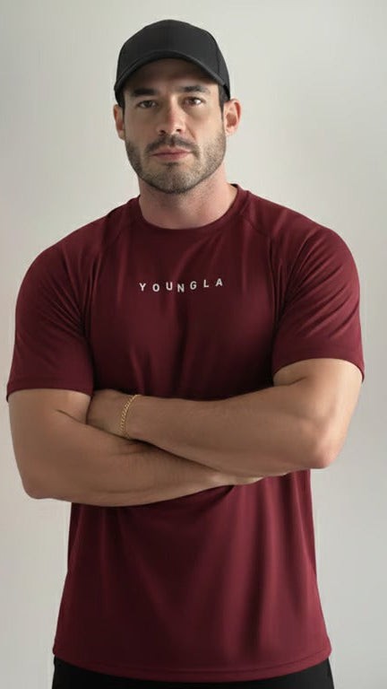 Playera Para Hombre Manga Corta Licra Abraham