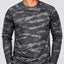 Playera Manga Larga Para Hombre Camuflaje
