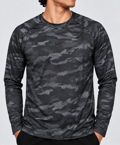 Playera Manga Larga Para Hombre Camuflaje