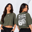 Playera Crop Top Oversize Dados
