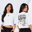 Playera Crop Top Oversize Dados