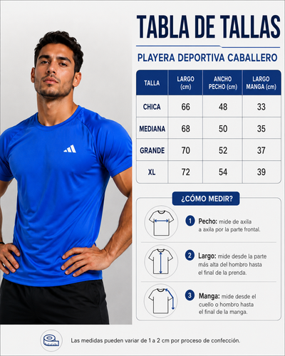 Playera Manga Corta Deportiva Para Hombre Polex Plex
