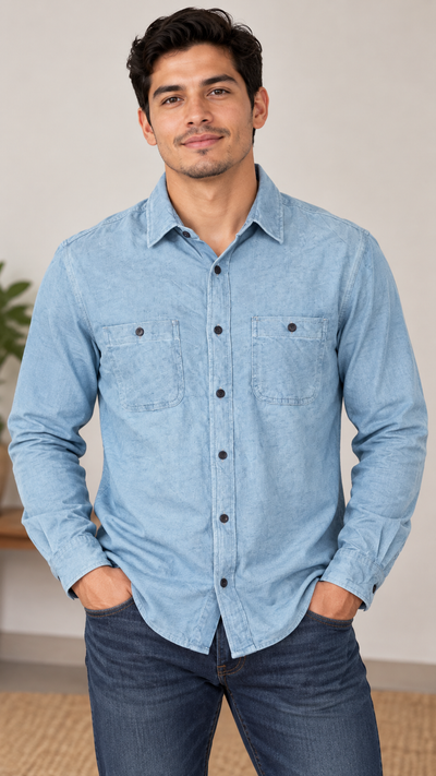 Camisa para caballero botones