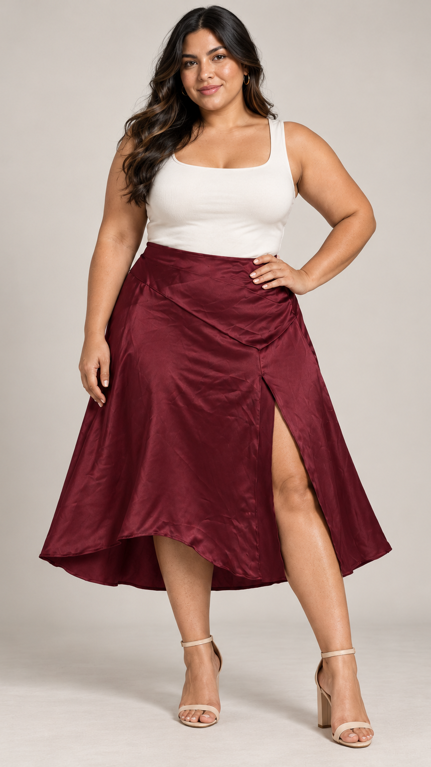 Falda para Dama Vino