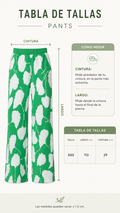 Pants para dama de Tejido Lu