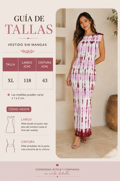 Vestido Largo para dama con Estampado