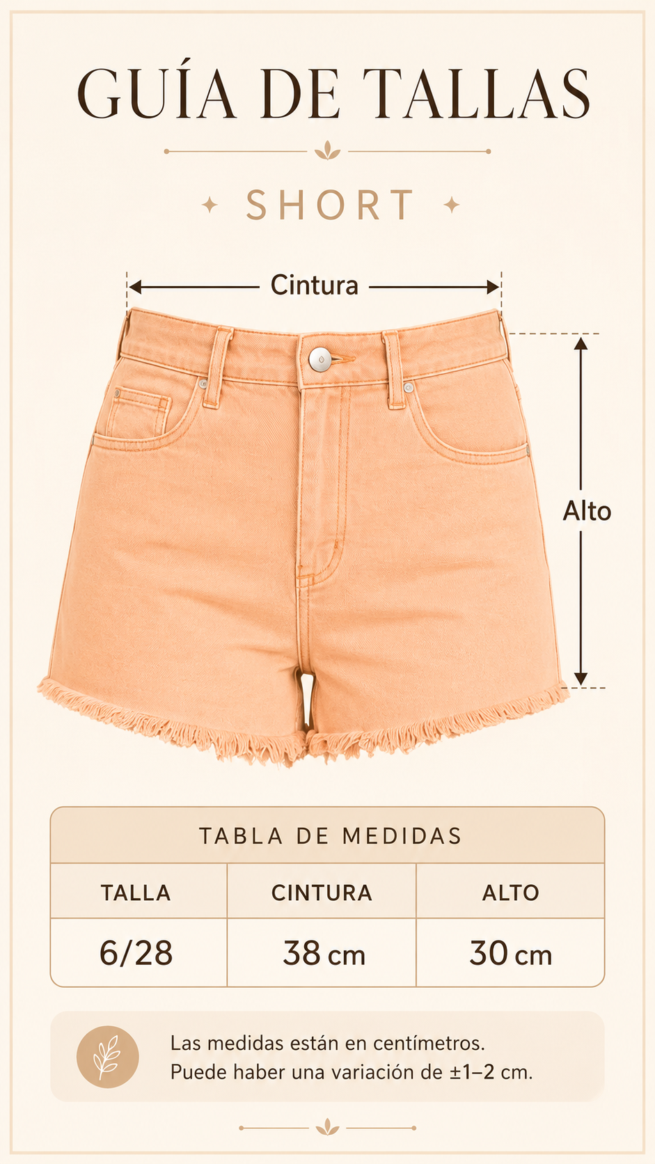 Short para dama Nery