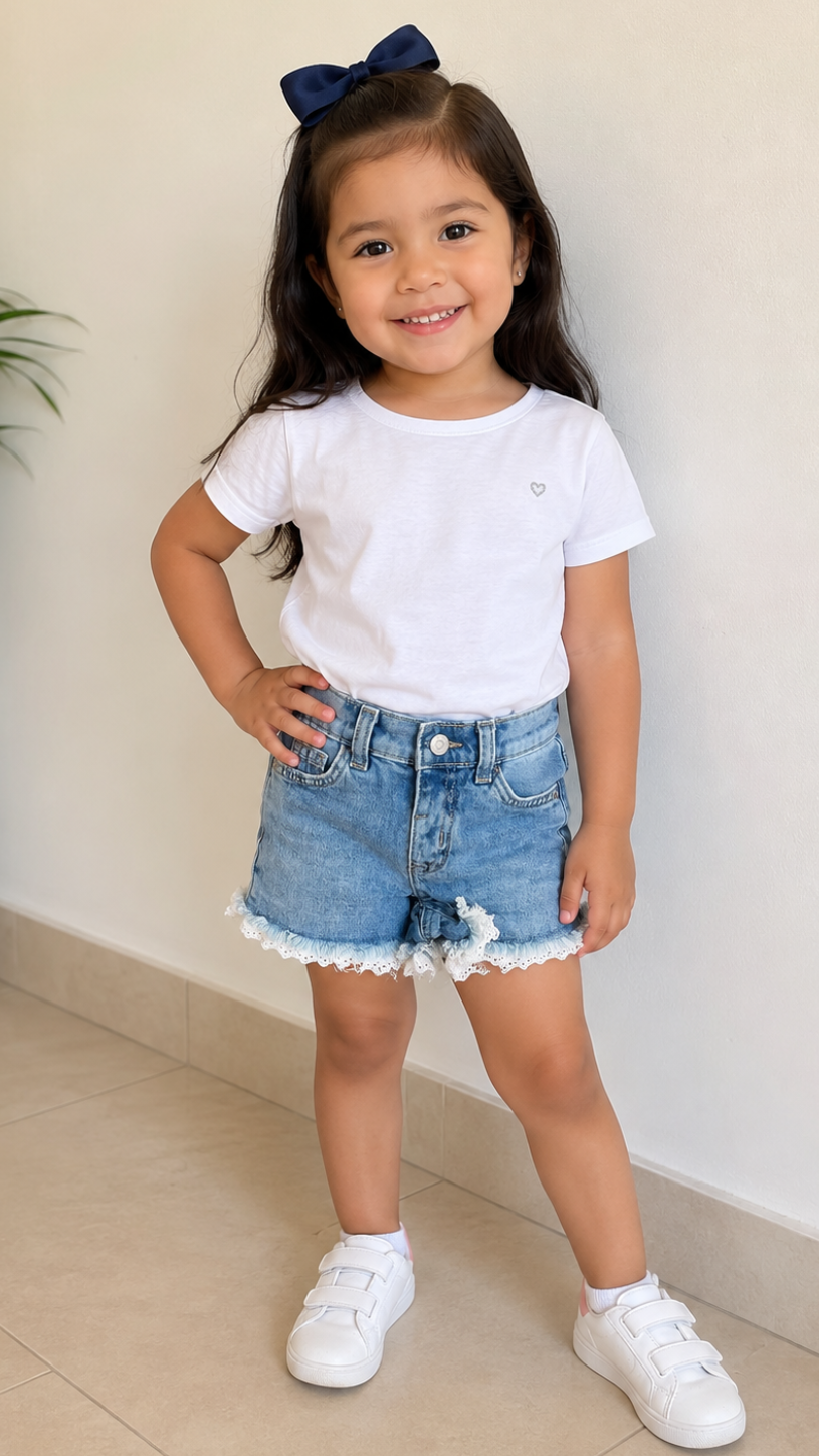 Short para Niña con Blonda SH01