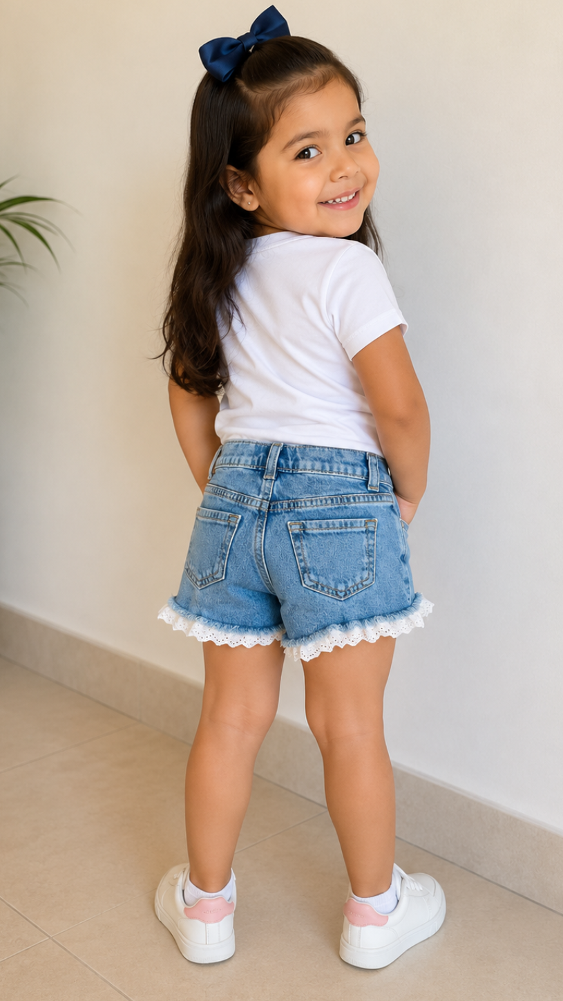 Short para Niña con Blonda SH01