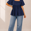 Blusa de Manga de Olán