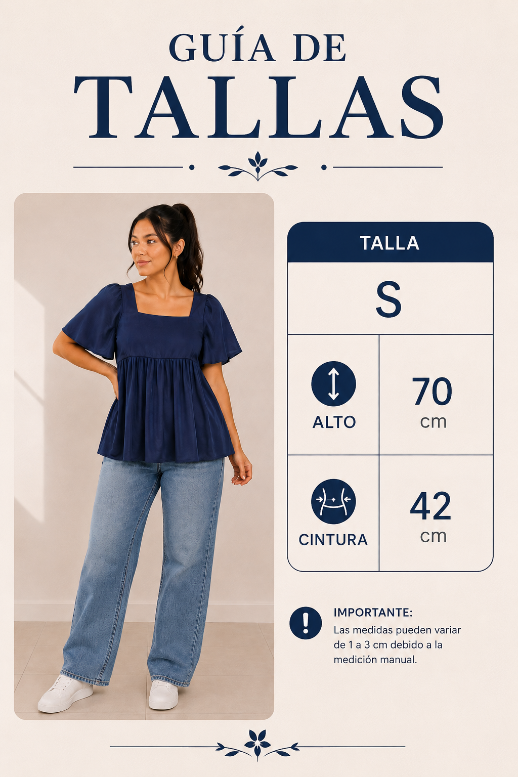 Blusa de Manga de Olán