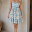 Vestido Azul Floreado Fresco