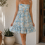 Vestido Azul Floreado Fresco