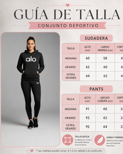 Conjunto Dama Sudadera Alo