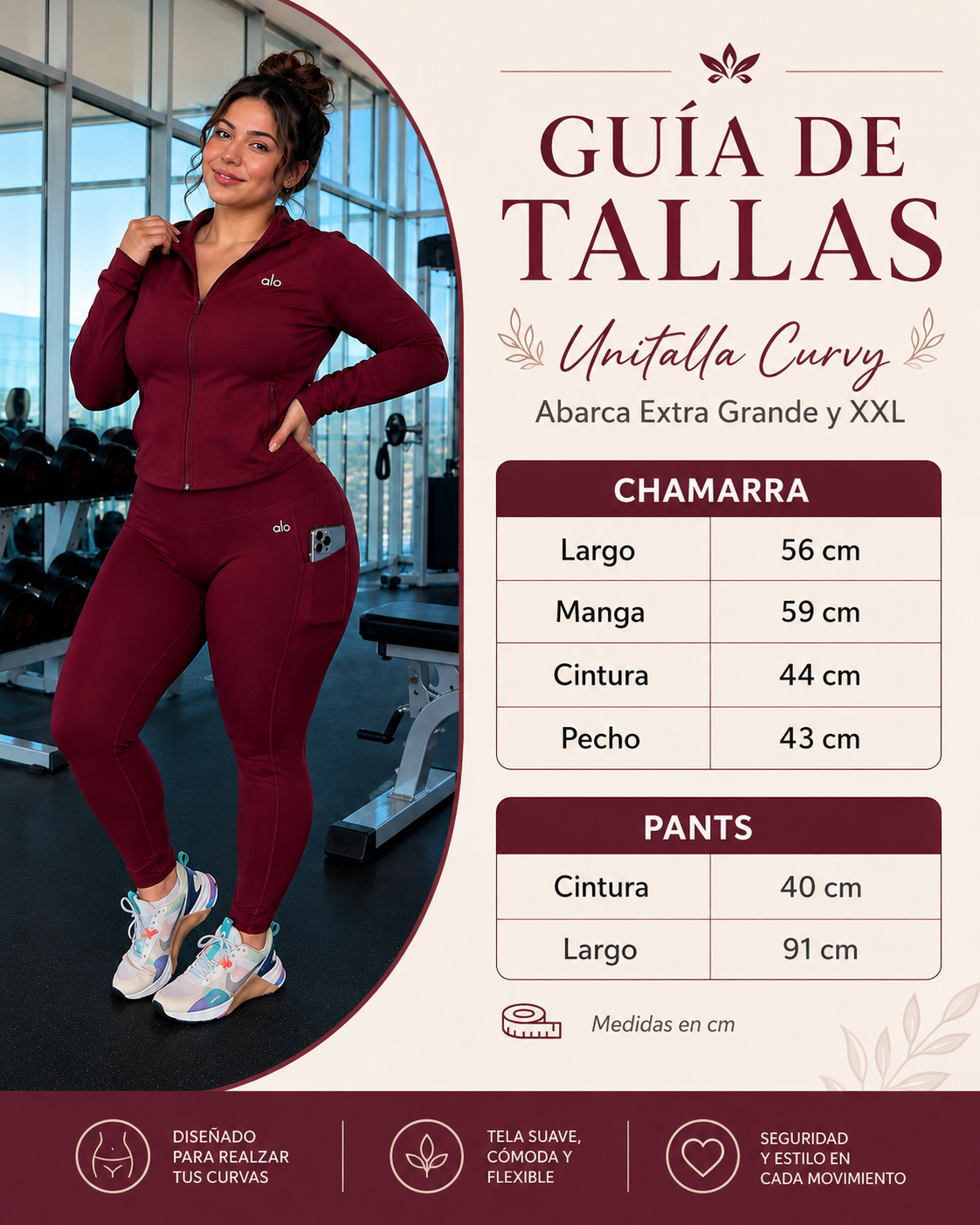 Conjunto Deportivo para Mujer Premium Polex Curvy