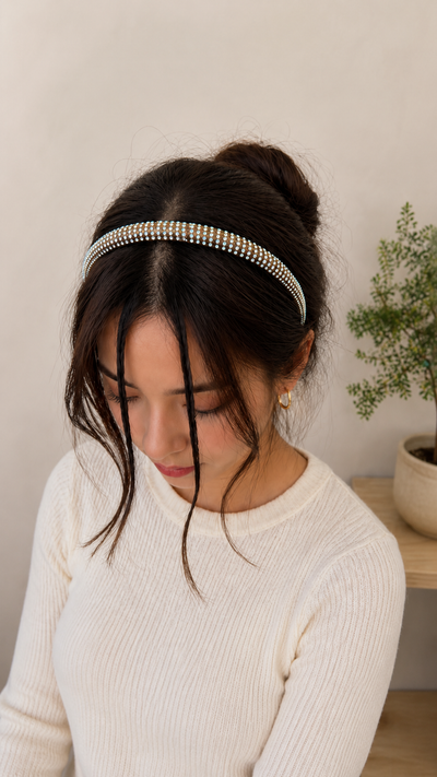 12 Diademas con Piedras