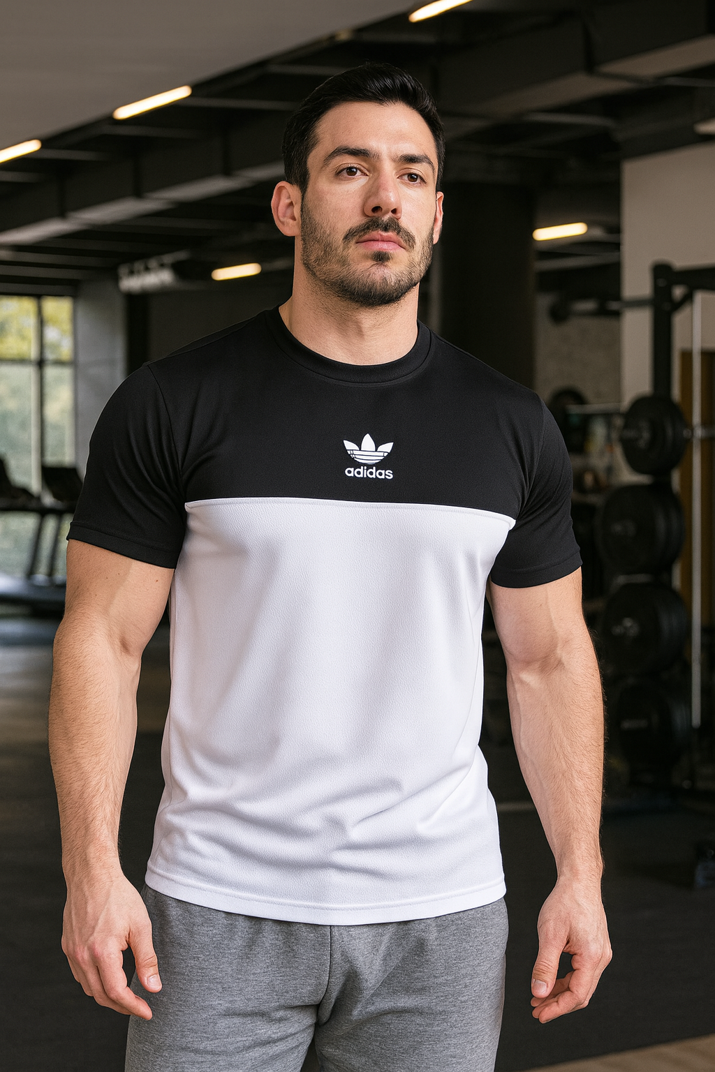 Playera manga corta Combinada