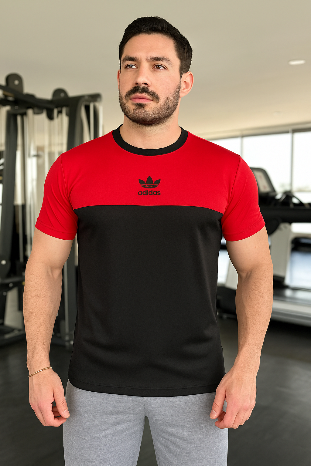 Playera manga corta Combinada