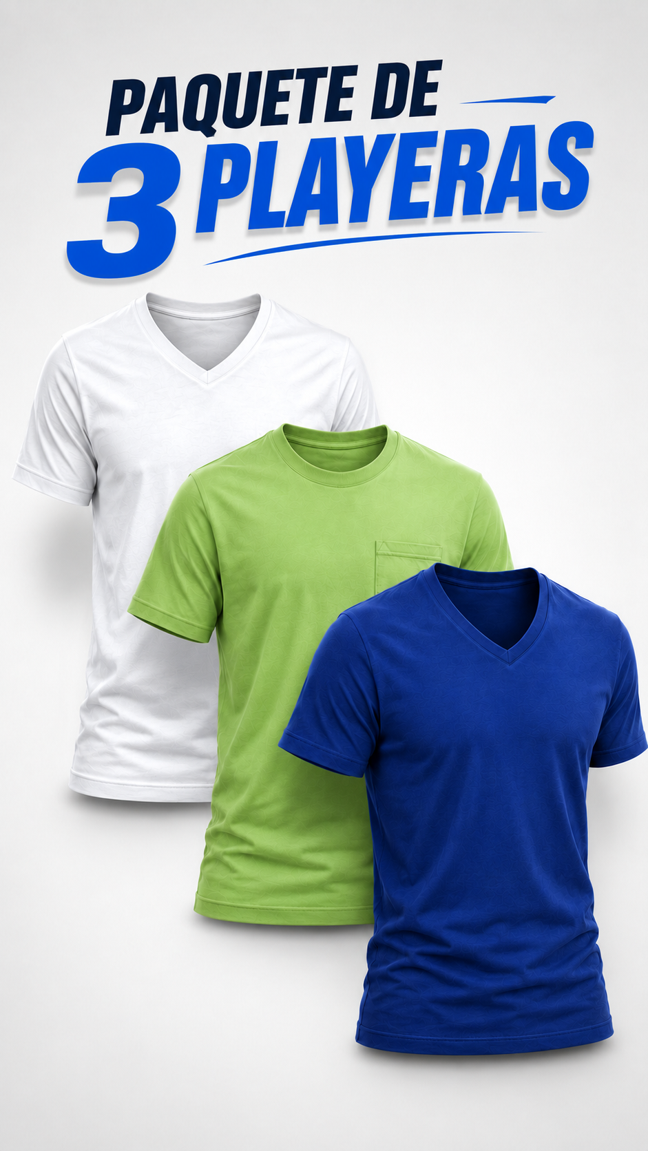 Paquete de 3 playeras para Hombre