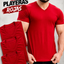 Paquete de 3 playeras Roja