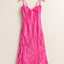 Vestido Satinado Rosa