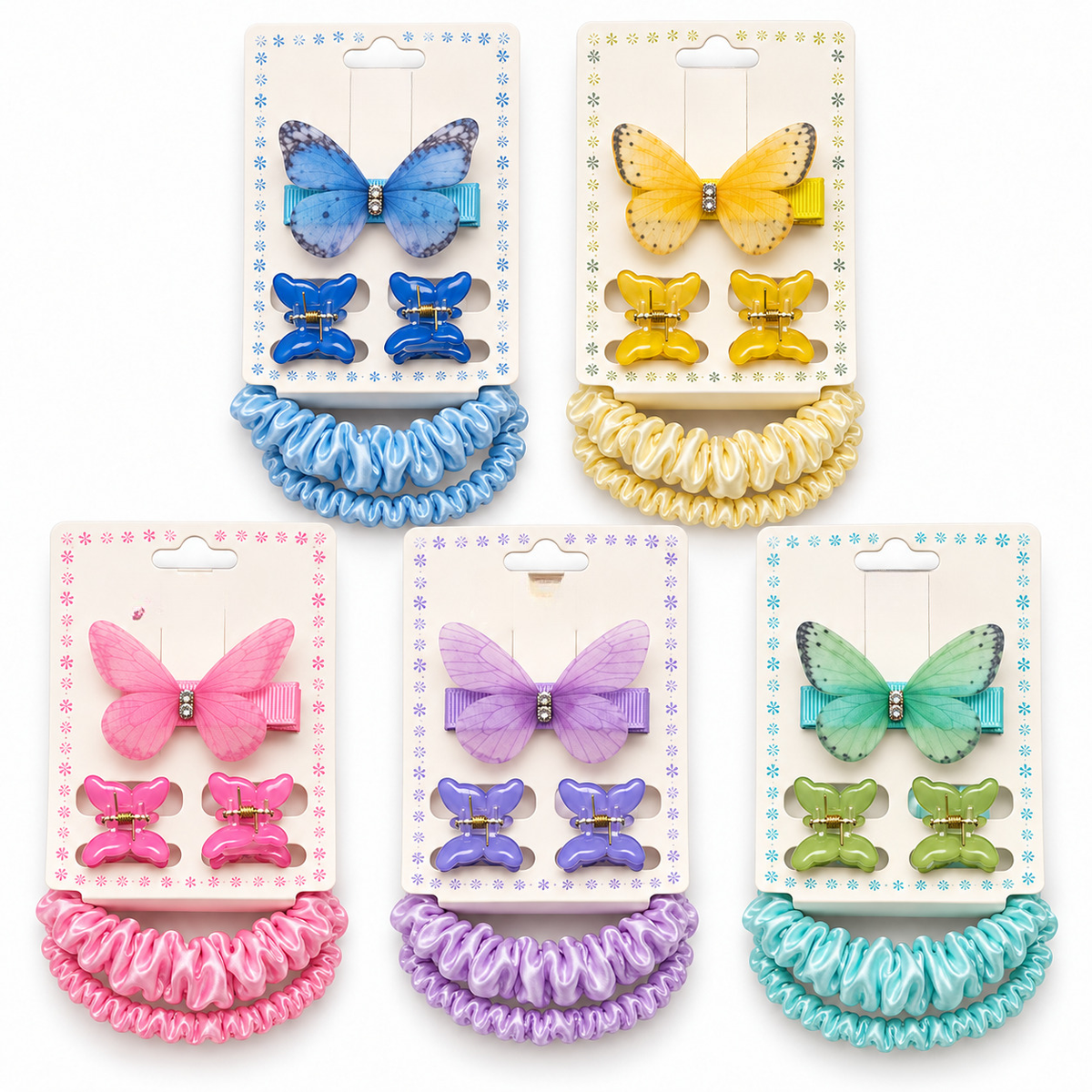 Set de Mariposa con 2 Ligas, 3 Broches