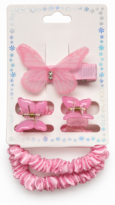 Set de Mariposa con 2 Ligas, 3 Broches