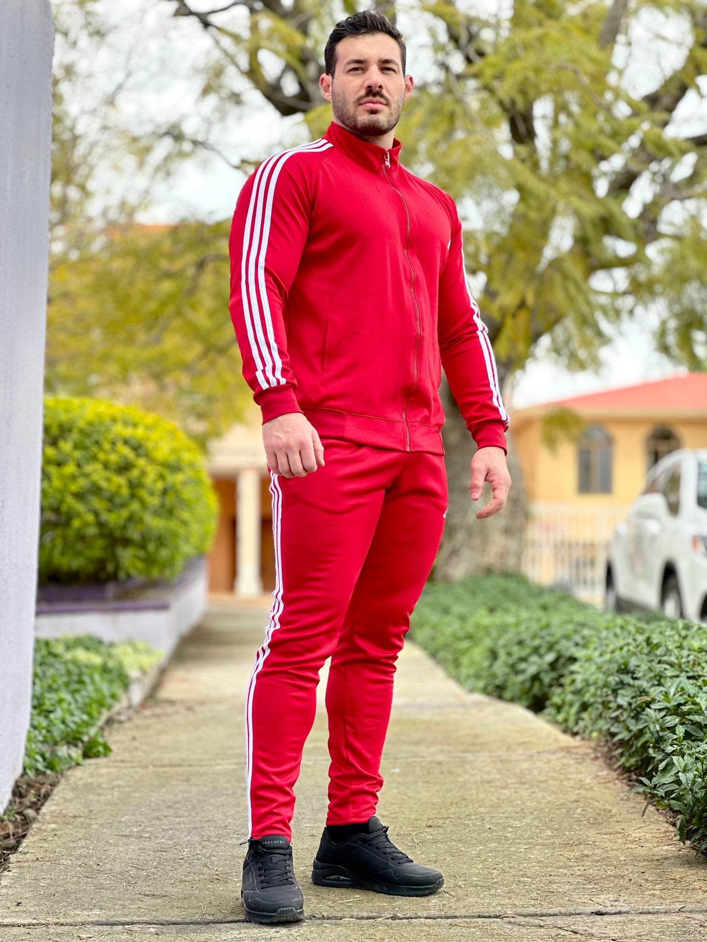 Conjunto Deportivo Para Hombre Lineas