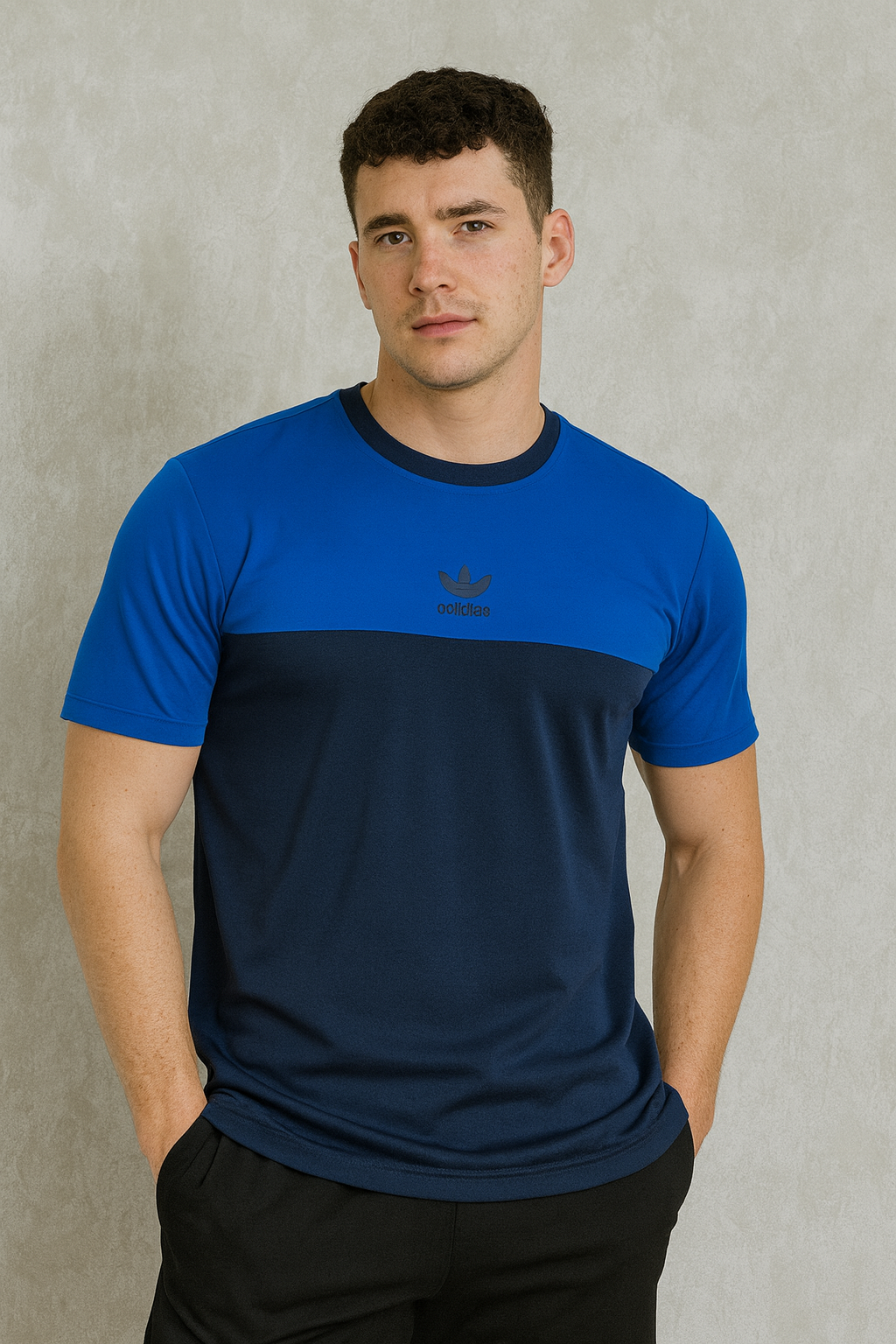 Playera manga corta Combinada