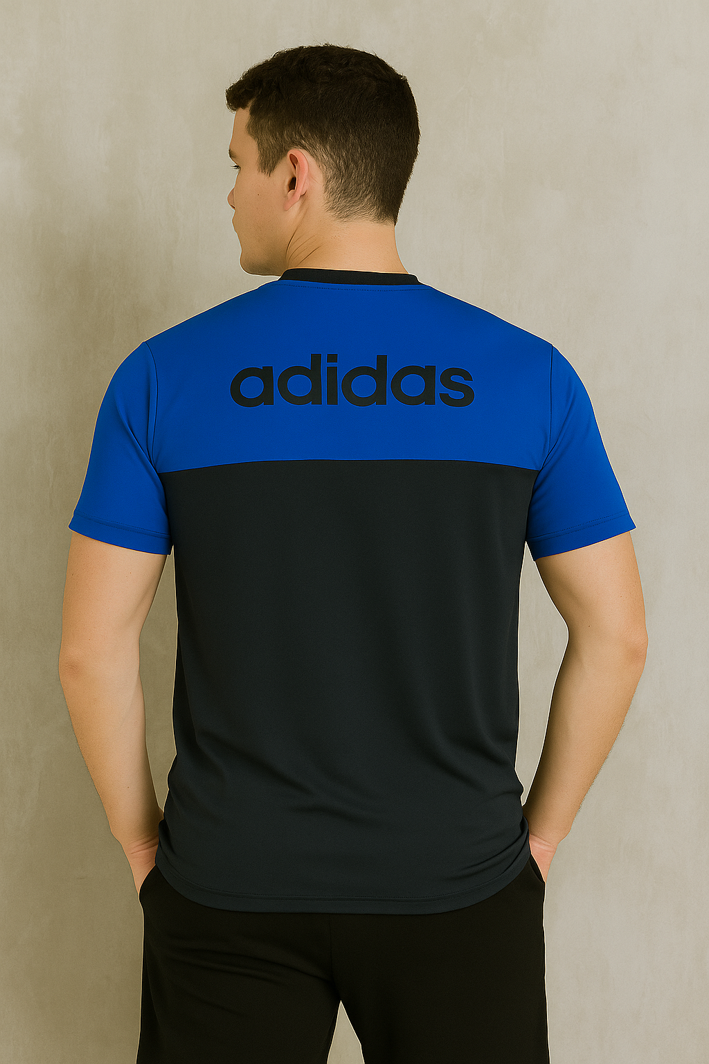 Playera manga corta Combinada