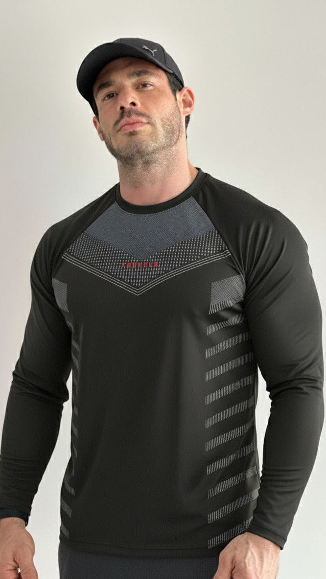 Playera Manga larga Figuras