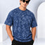 Playera para caballero Oversize Acid Wash Gym Shark