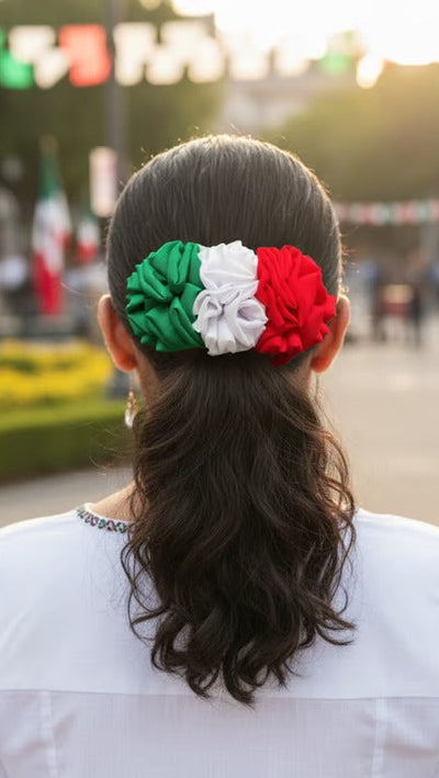 Moño Patrio  3 Flores