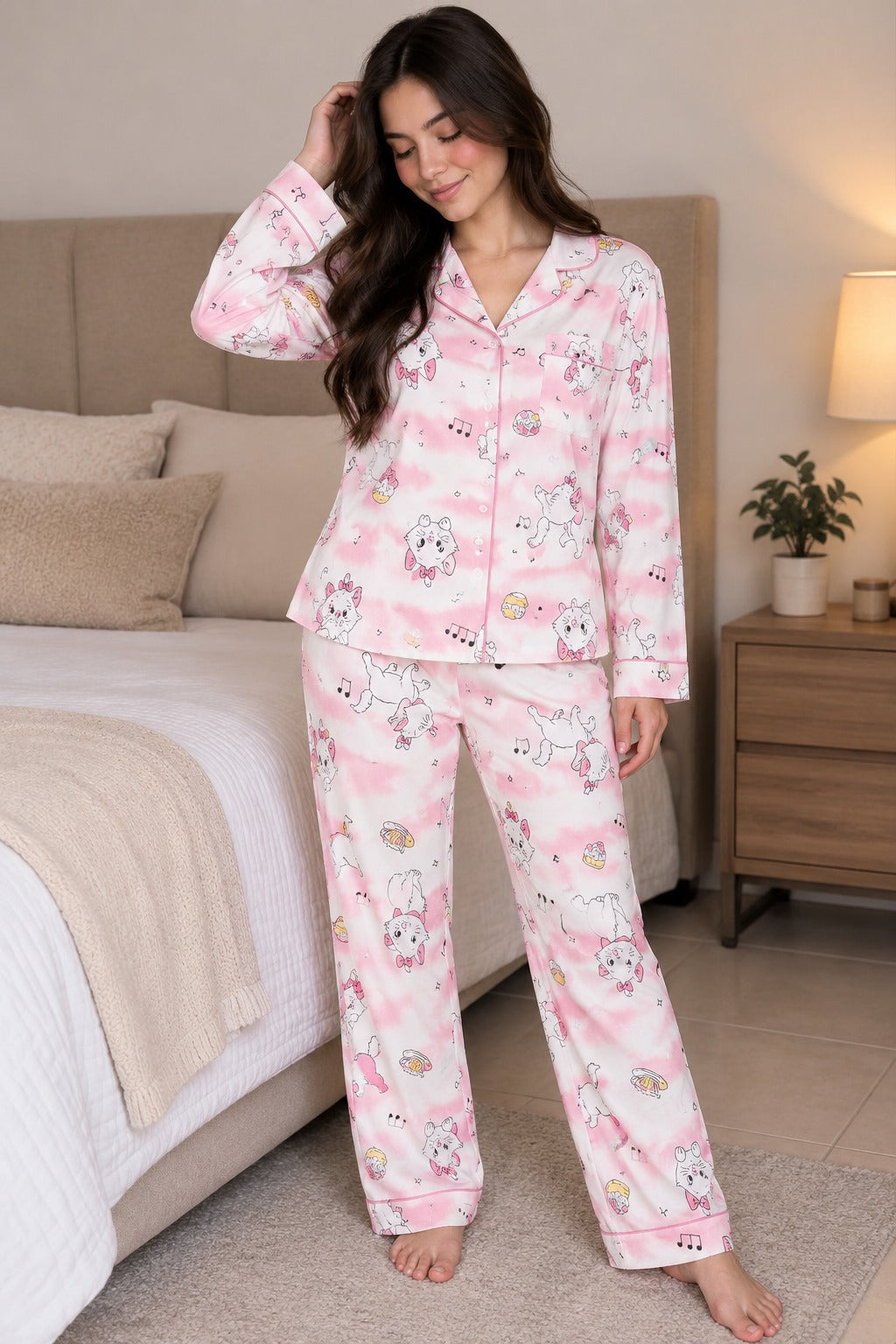 Pijama para Dama pantalón+Blusa