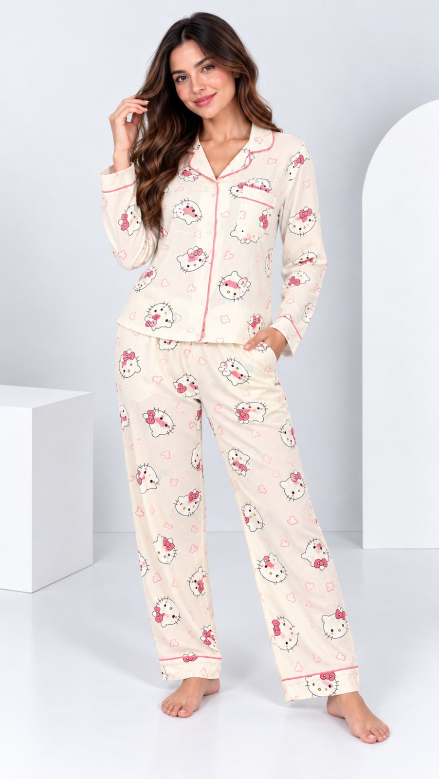 Pijama para Dama pantalón+Blusa