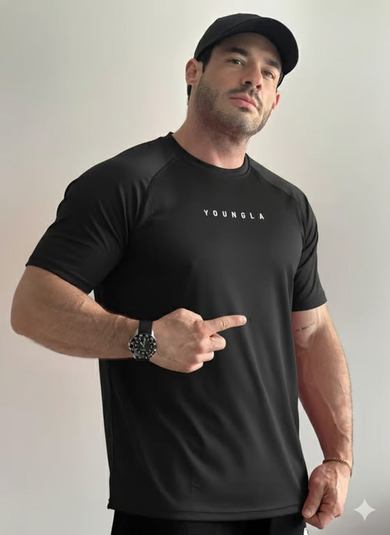 Playera Para Hombre Manga Corta Licra Abraham